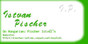 istvan pischer business card